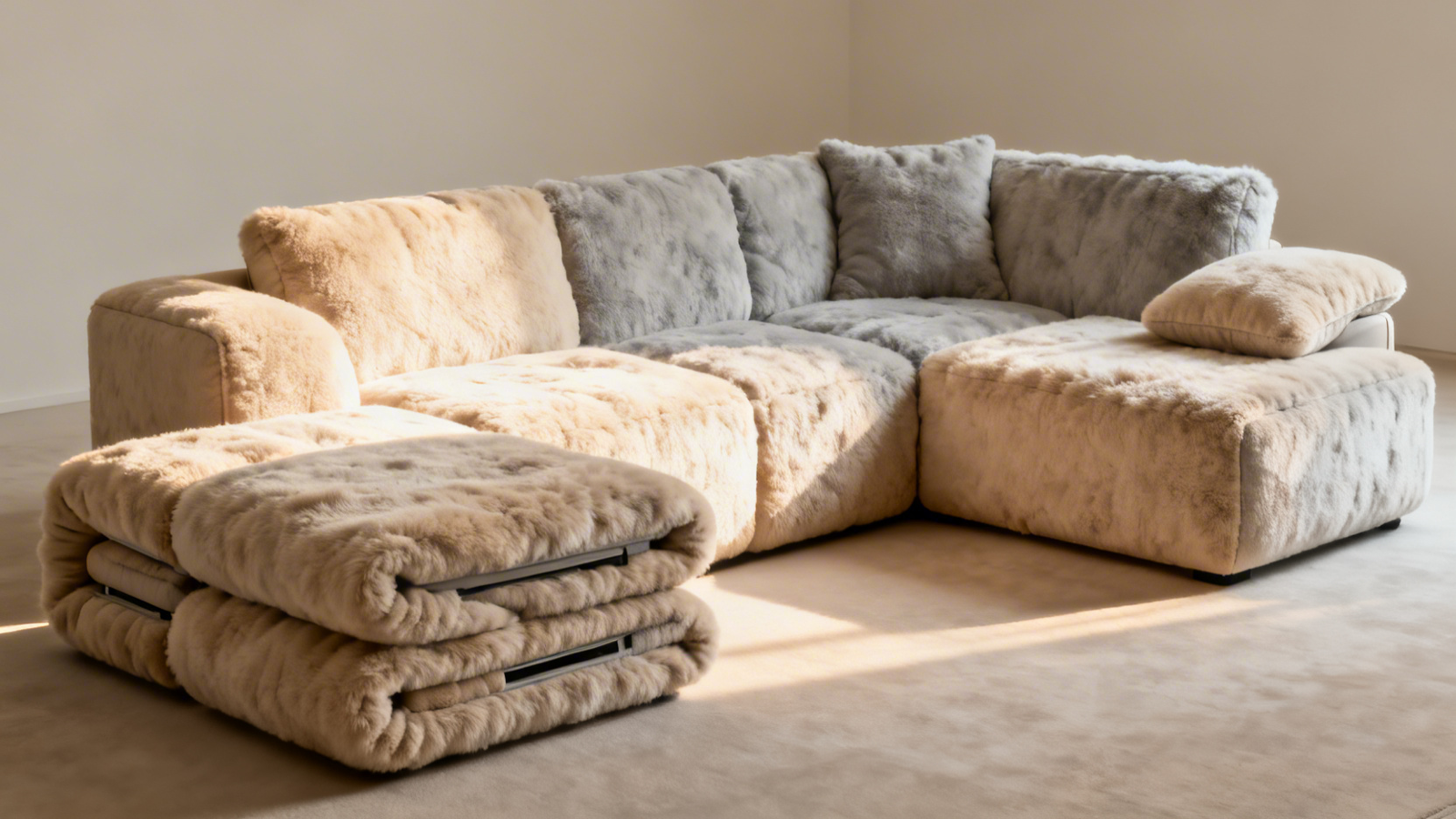 Compressible Plush Modular Sofa: Smart Design & Comfort