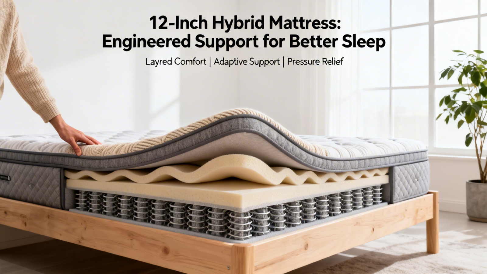 12-Inch Hybrid Mattress: Engineered Support for Better Sleep